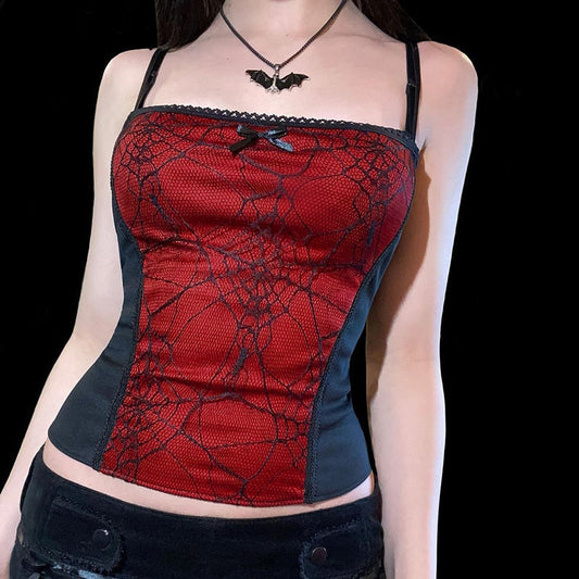 Witchy Clothing Spider Net Top Gothic Clothing