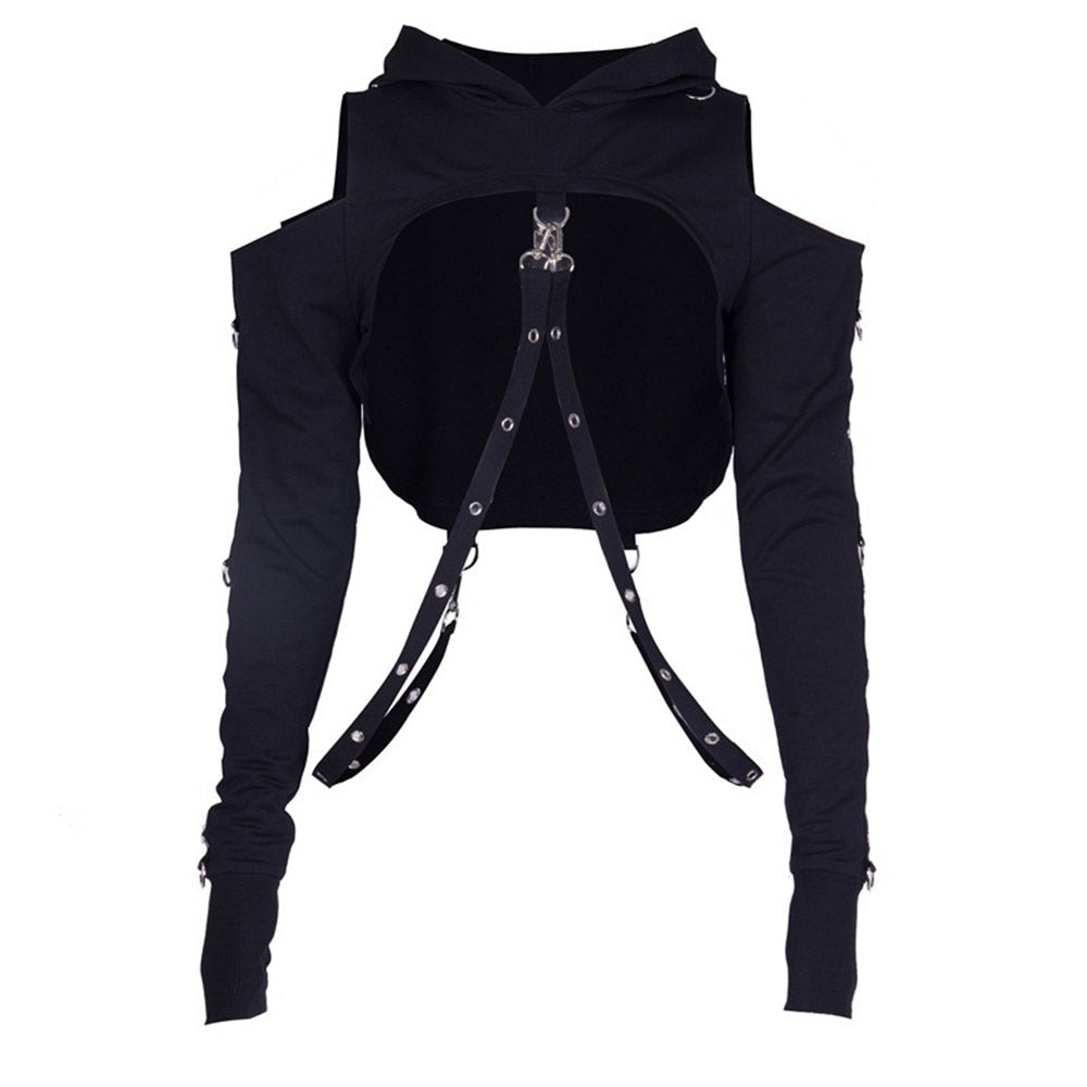 Witchy Clothing Beast Mode off shoulder Hoodie Gothic Clothing