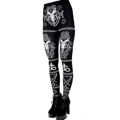 Witchy Clothing Satanic Goth Leggings Gothic Clothing