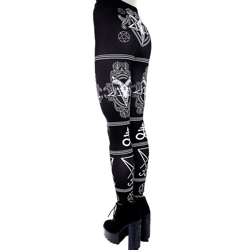 Witchy Clothing Satanic Goth Leggings Gothic Clothing