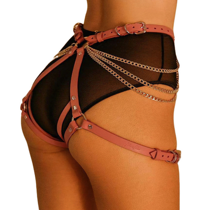 Sexy Body Harness For Women / Gothic Fetish BDSM Garter / Female Accessories Set