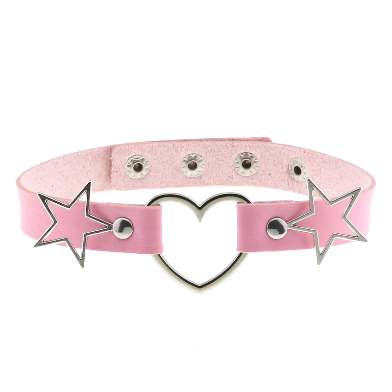 Stylish Choker Of Heart And Star For Women / Cool Necklace / Gothic Accessories