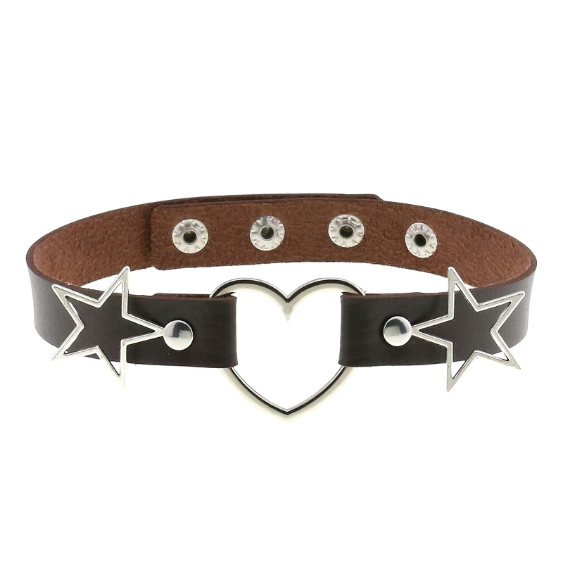 Stylish Choker Of Heart And Star For Women / Cool Necklace / Gothic Accessories