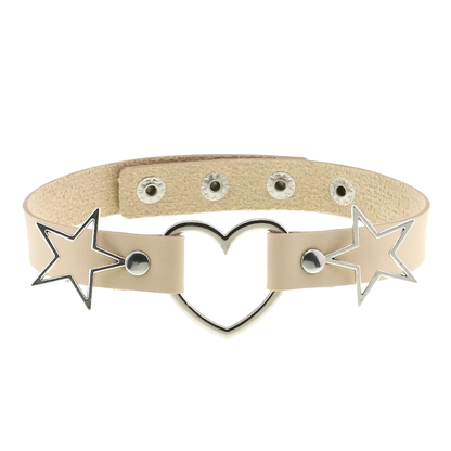 Stylish Choker Of Heart And Star For Women / Cool Necklace / Gothic Accessories