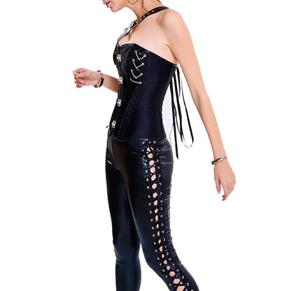 Women Sexy Corset With Steel Elements / Ladies Clothing Of Adjustable Strap Lacing Up