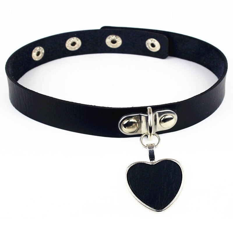 Women's Fashion Gothic Choker / Necklace Choker PU Leather Collar with Heart