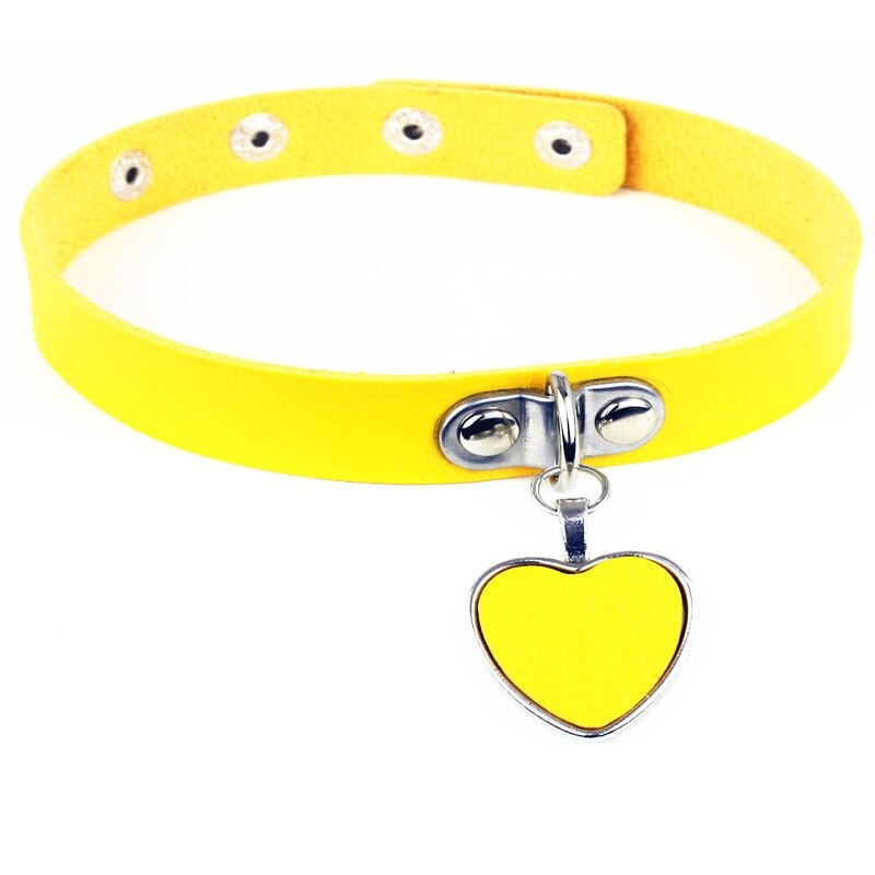 Women's Fashion Gothic Choker / Necklace Choker PU Leather Collar with Heart