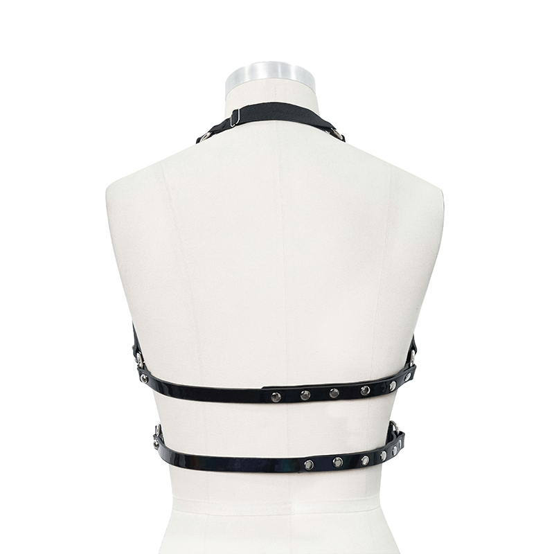 Women's Faux Leather Body Harness in Gothic Style / Adjustable Cosplay Sexy Garters