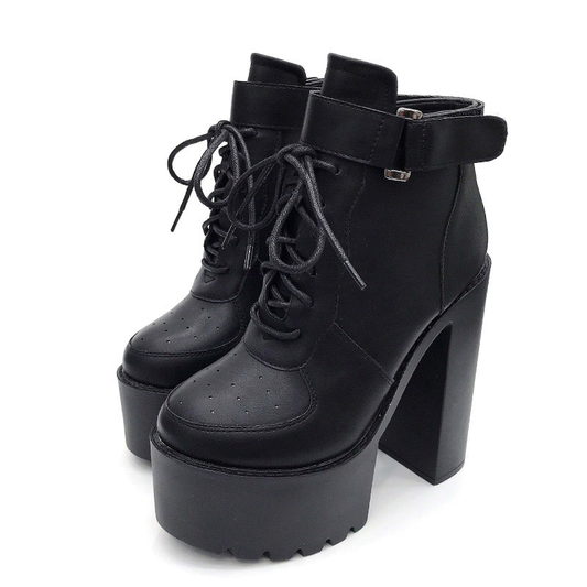 Women's Gothic Boots with High-Heeled Ankle Boots Platform / Lace-Up Shoes in Alternative Fashion