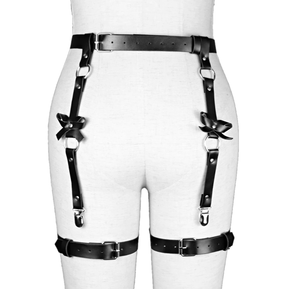 Women's Leather BDSM Body Harness / Erotic Adjustable Belts / Sexy Garters